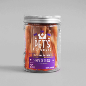 PETS REPUBLIC - SNACK STRIPS DE CERDO X 104 GR