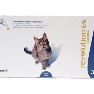 ZOETIS REVOLUTION 6% X 1 UND X 0.75 ML (AZUL FELINOS 2.6-7.5 KG)