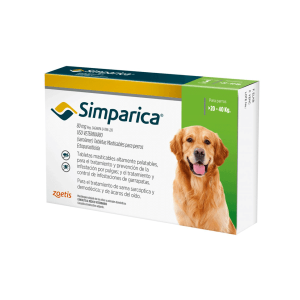 ZOETIS SIMPARICA 80MG X 1 TABLETA (20 A 40KG)